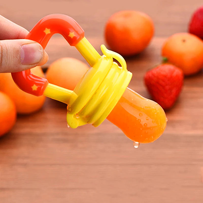 Baby Solid Baby Fruit Pacifier Fresh Fruit Feeder Infant Teething Toy Nibbler Teether Pacifier Safe Silicone Pacifier