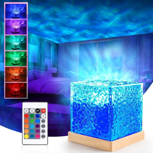 Crystal Lamp Water Ripple Night Lamp