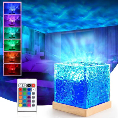 Crystal Lamp Water Ripple Night Lamp
