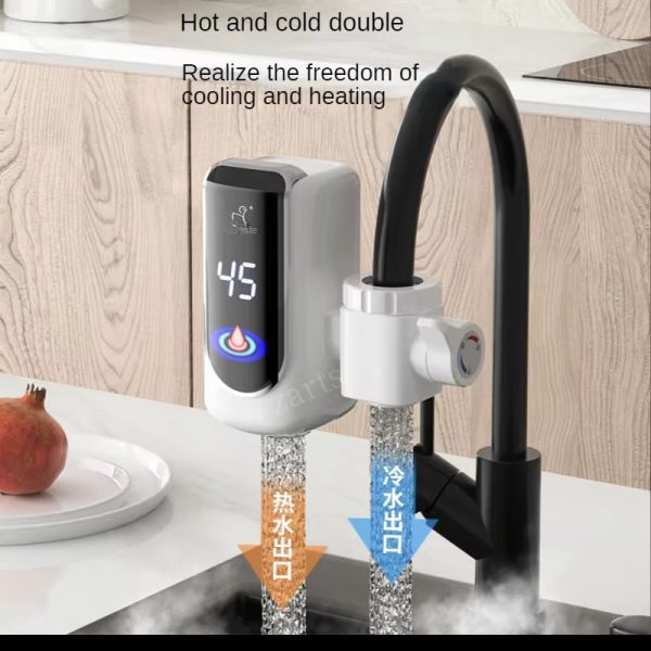 3000w Electric Water Heater Tap Instant Hot Water Faucet Heater Cold Heating Faucet Tankless Instantaneous Water Heater