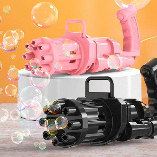Automatic Bubble Gatling Gun 8-Holes Bubble Machine Bubble