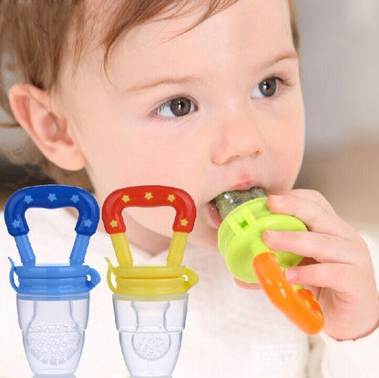Baby Solid Baby Fruit Pacifier Fresh Fruit Feeder Infant Teething Toy Nibbler Teether Pacifier Safe Silicone Pacifier