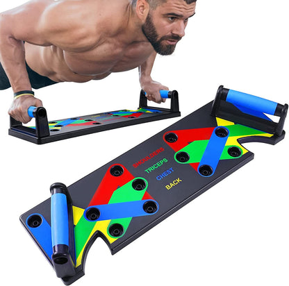 9 in 1 Push Up Board Men & Women Home Gym Body Training Equipment