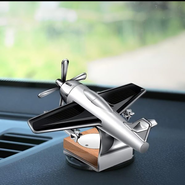 Cadecoration Plan Solar Powered Aeroplane Car Air Freshener – Car Dashboard Solar Decoration Plane -aircraft Model