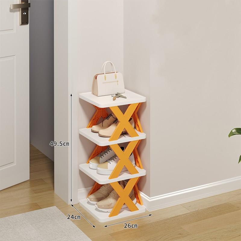 X Shape Stackable Shoe Rack Shoe Stand Support Home Door Entrance Shoes Rack Space Saving Cabinet Shoe Storage Organizer