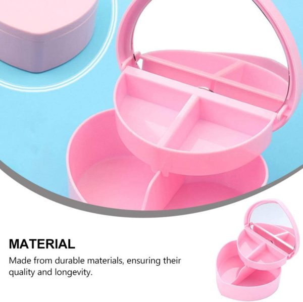 Heart-shaped Jewelry Box For Baby Girls Makeup Box